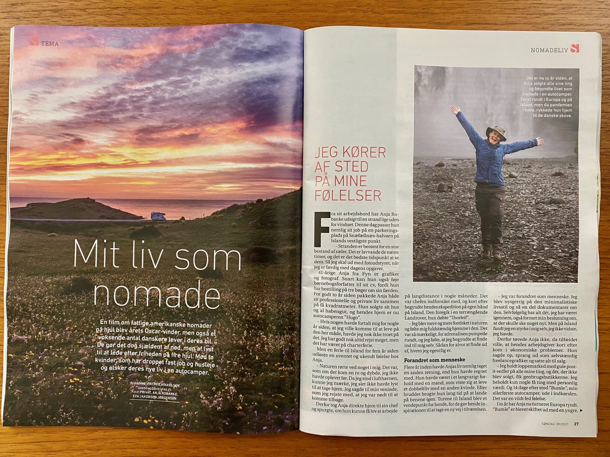 Article in the weekly magazine SØNDAG - Anja Robanke